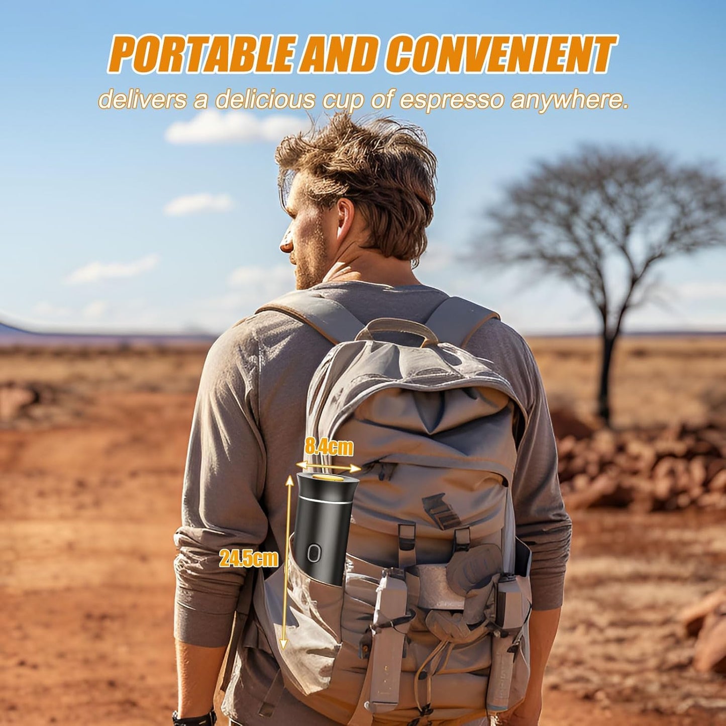 Portable Electric Espresso Maker, 20 bar Mini Travel Coffee maker, Expresso Coffee Machines with USB-C,3-in-1 Car Coffee Maker Self-Heating, Ground Coffee & Capsule(Ns&DG) for Office, Camping, RV https://www.amazon.com/dp/B0DLGVYVJJ
