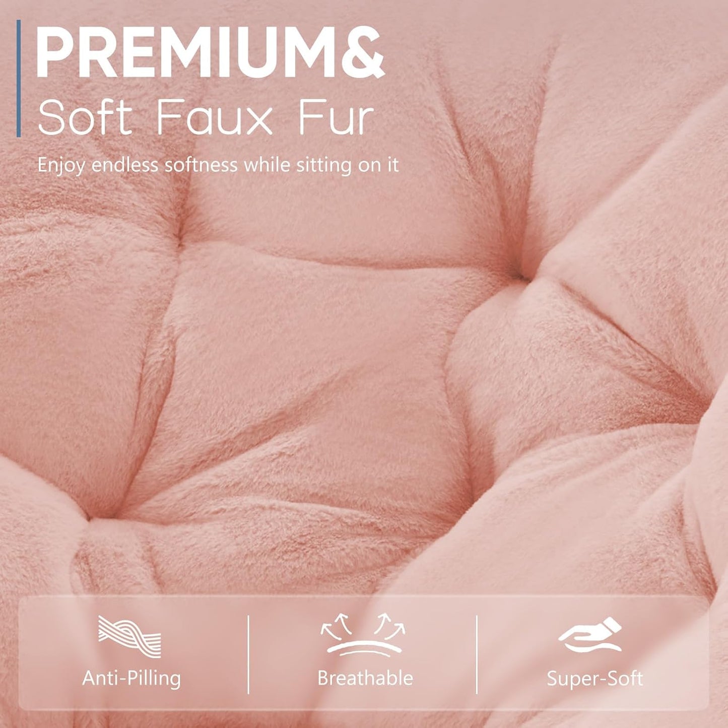 Comfy Saucer Chairs Cozy Faux Fur Soft Lounge Cute Folding Bedroom Living Room Seat Flexible Reading Foldable Seating for Kids Adults Thick Padded Metal Frame Modern for Home Office Pink https://www.amazon.com/dp/B0DNHT6N4D