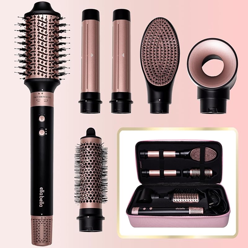 6 in 1 Professional Hot Air Styler • Powerful Hair Dryer & Straightener Set • Styling Without Heat Damage • Fast Drying Curling Volumizing Straightening • Includes Protective Travel Case https://www.amazon.com/dp/B0CN3XNVJT