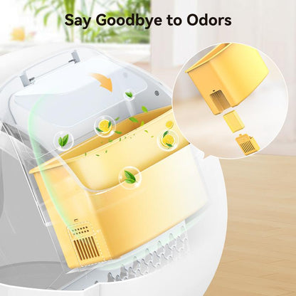 MeoWant SC02 75L Large Self-Cleaning Cat Litter Box with APP Control, Odor Removal, Anti-Pinch Design, and Easy Installation for Multiple Cats https://shop.tiktok.com/view/product/1729492848884224495?region=US&locale=zh