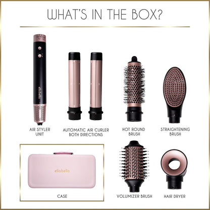 6 in 1 Professional Hot Air Styler • Powerful Hair Dryer & Straightener Set • Styling Without Heat Damage • Fast Drying Curling Volumizing Straightening • Includes Protective Travel Case https://www.amazon.com/dp/B0CN3XNVJT