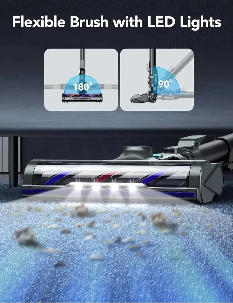 Cordless Vacuum Cleaner with 23Kpa and 30Mins Runtime for Pet Hair Hardwood Carpet, Halloween Bundle Available https://www.aliexpress.com/item/3256807716427417.html