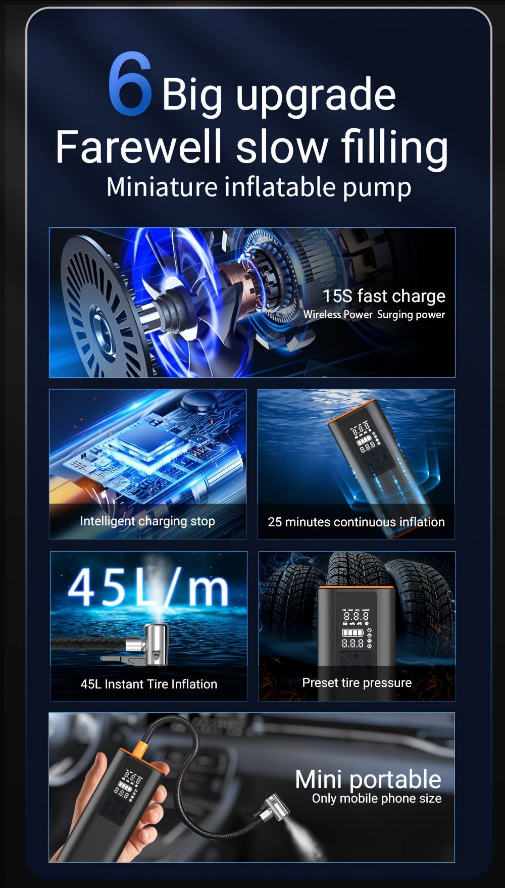 [Digital Tire Inflator] 150 PSI Portable Tire Inflator, Air Compressor Air Pump - Digital Pressure Gauge, Strong Light For Car, Motorcycle, Electric Bike, And Bicycle https://www.temu.com/search_result.html?search_key=601099955031897