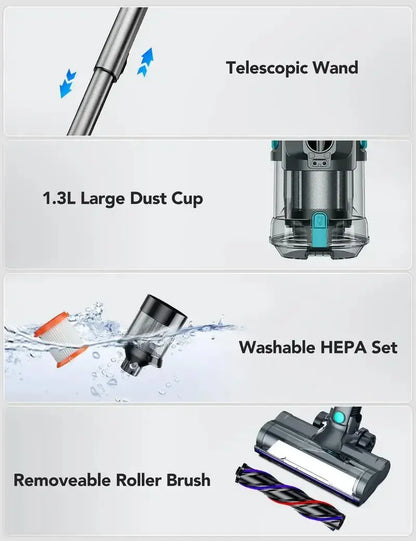Cordless Vacuum Cleaner with 23Kpa and 30Mins Runtime for Pet Hair Hardwood Carpet, Halloween Bundle Available https://www.aliexpress.com/item/3256807716427417.html