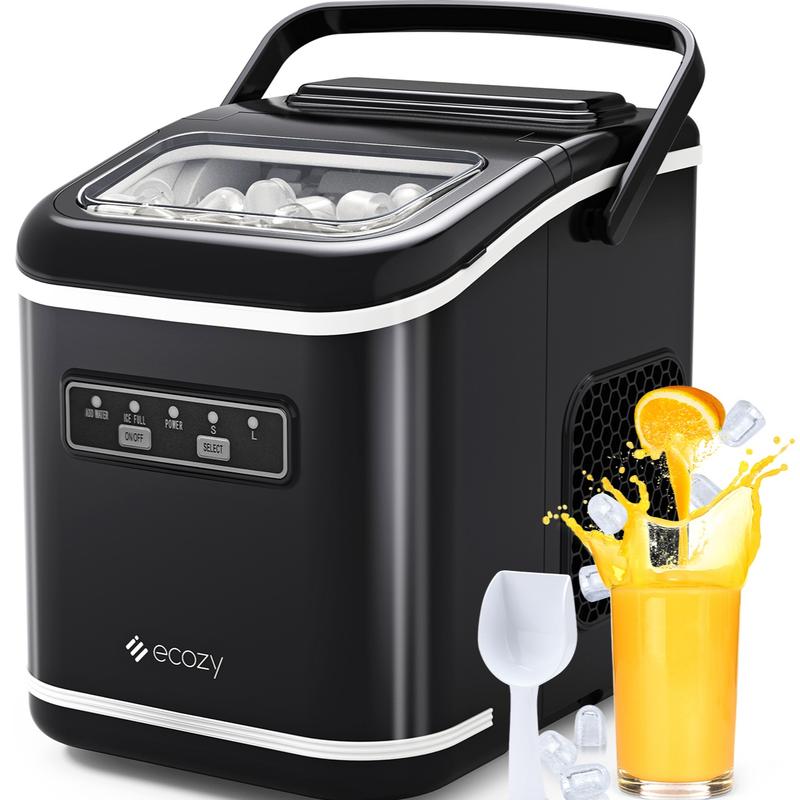 Portable Countertop Ice Maker, 9 Ice Cubes in 6 Minutes, 26 lbs Daily Output,Self-Cleaning with Ice Bags, Scoop, and Basket Kitchenware Home https://shop.tiktok.com/view/product/1729385932735549897?region=US&locale=zh