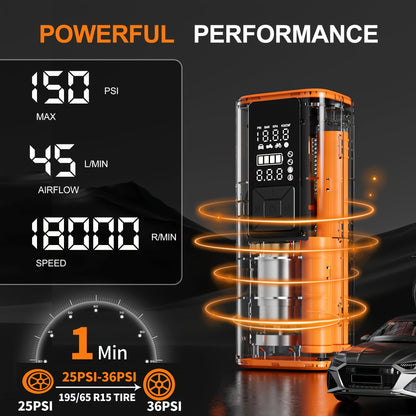 [Digital Tire Inflator] 150 PSI Portable Tire Inflator, Air Compressor Air Pump - Digital Pressure Gauge, Strong Light For Car, Motorcycle, Electric Bike, And Bicycle https://www.temu.com/search_result.html?search_key=601099955031897