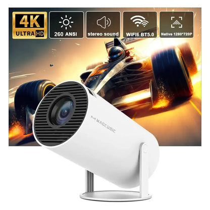 Projector HY300 PRO 4K Android 11 Dual Wifi6 260ANSI Allwinner H713 BT5.0 1080P 1280*720P Home Cinema Outdoor Projetor https://www.aliexpress.com/item/3256806122847173.html