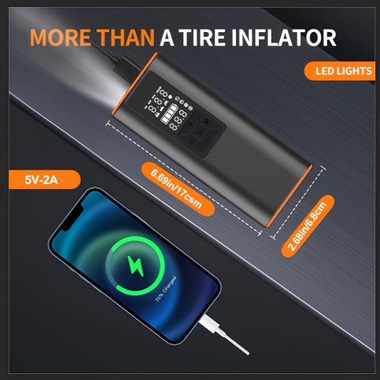[Digital Tire Inflator] 150 PSI Portable Tire Inflator, Air Compressor Air Pump - Digital Pressure Gauge, Strong Light For Car, Motorcycle, Electric Bike, And Bicycle https://www.temu.com/search_result.html?search_key=601099955031897