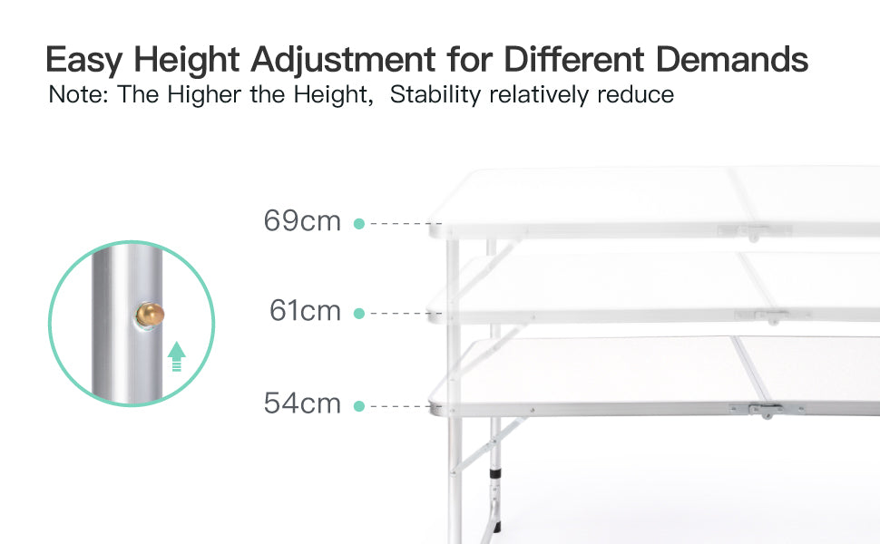 3ft Plastic Folding Table, Indoor Outdoor Heavy Duty Portable w/Handle and Steel Legs for Camping, Dining, Party, White (3ft) https://www.amazon.com/dp/B09XMW29KP