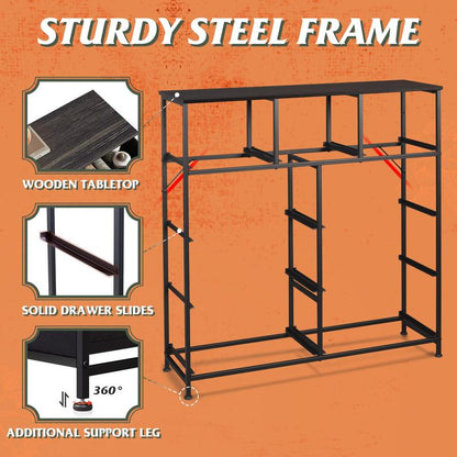 Fabric Storage Tower with 9 Drawers, Bedroom Drawer Dresser Organizer, Chest of Drawers with Fabric Bins, Steel Frame and Wood Top https://shop.tiktok.com/view/product/1730754946365821299?region=US&locale=zh