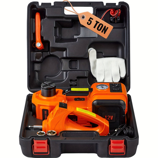 Electric Car Jack, 5 Ton/11023 LBS Hydraulic Jack Lift with Electric Impact Wrench, Built-in Inflatable Pump, And LED Light for SUV MPV Sedan Truck Change Tires Garage Repair https://www.temu.com/search_result.html?search_key=601099650621949