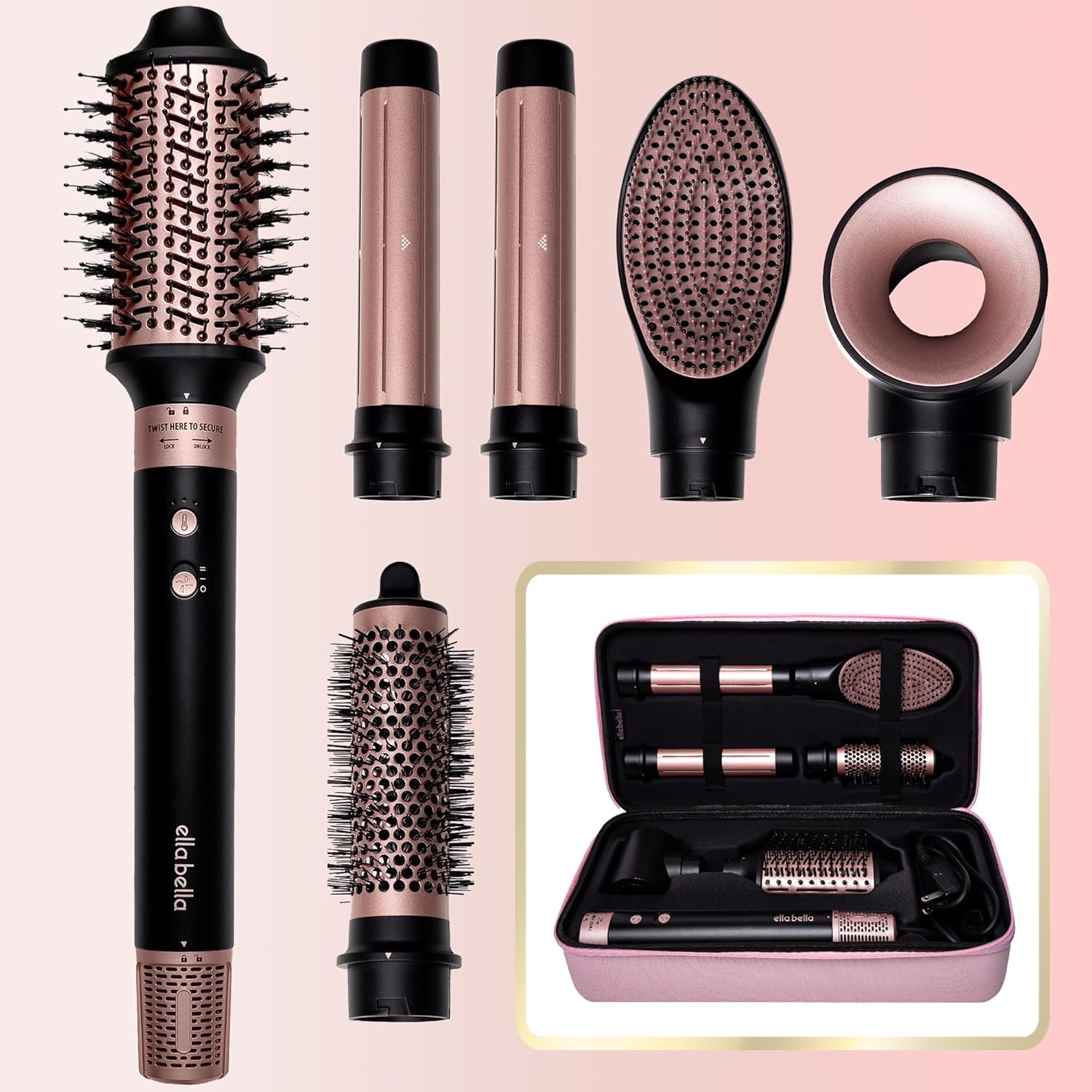 6 in 1 Professional Hot Air Styler • Powerful Hair Dryer & Straightener Set • Styling Without Heat Damage • Fast Drying Curling Volumizing Straightening • Includes Protective Travel Case https://www.amazon.com/dp/B0CN3XNVJT