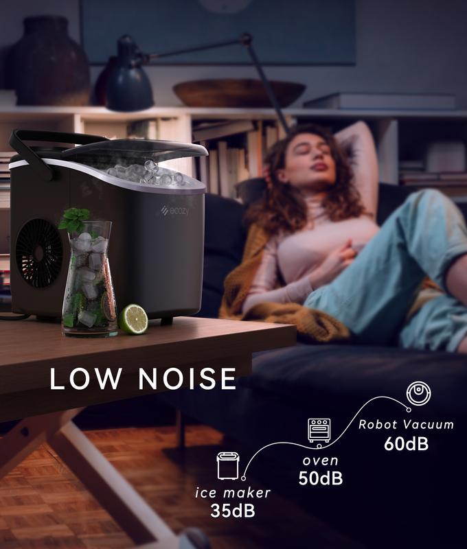Portable Countertop Ice Maker, 9 Ice Cubes in 6 Minutes, 26 lbs Daily Output,Self-Cleaning with Ice Bags, Scoop, and Basket Kitchenware Home https://shop.tiktok.com/view/product/1729385932735549897?region=US&locale=zh