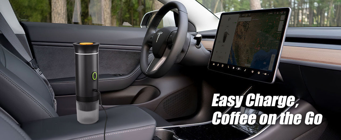 Portable Electric Espresso Maker, 20 bar Mini Travel Coffee maker, Expresso Coffee Machines with USB-C,3-in-1 Car Coffee Maker Self-Heating, Ground Coffee & Capsule(Ns&DG) for Office, Camping, RV https://www.amazon.com/dp/B0DLGVYVJJ