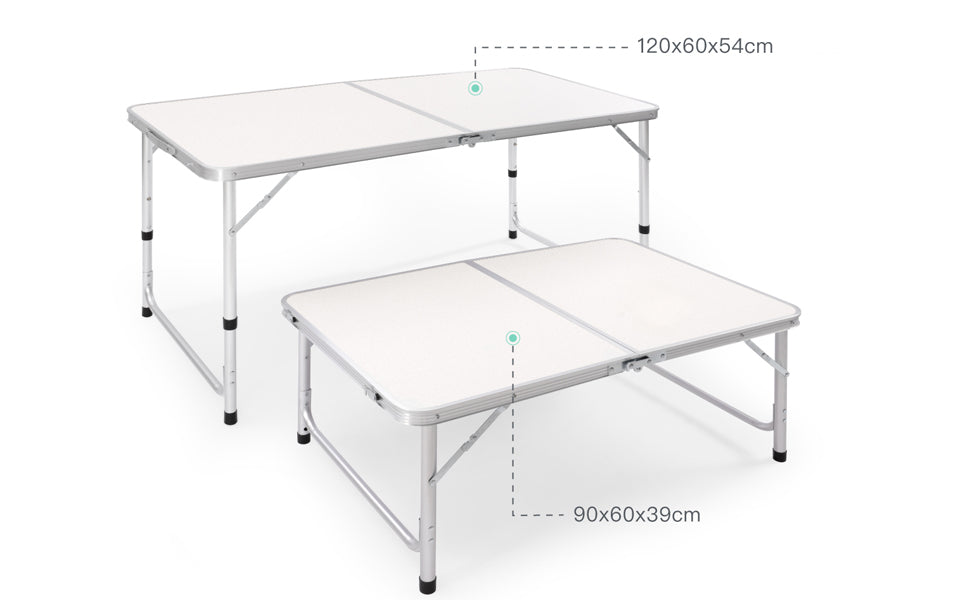 3ft Plastic Folding Table, Indoor Outdoor Heavy Duty Portable w/Handle and Steel Legs for Camping, Dining, Party, White (3ft) https://www.amazon.com/dp/B09XMW29KP