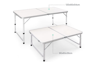 3ft Plastic Folding Table, Indoor Outdoor Heavy Duty Portable w/Handle and Steel Legs for Camping, Dining, Party, White (3ft) https://www.amazon.com/dp/B09XMW29KP