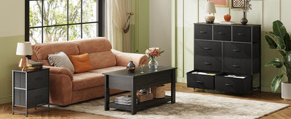 Fabric Storage Tower with 9 Drawers, Bedroom Drawer Dresser Organizer, Chest of Drawers with Fabric Bins, Steel Frame and Wood Top https://shop.tiktok.com/view/product/1730754946365821299?region=US&locale=zh