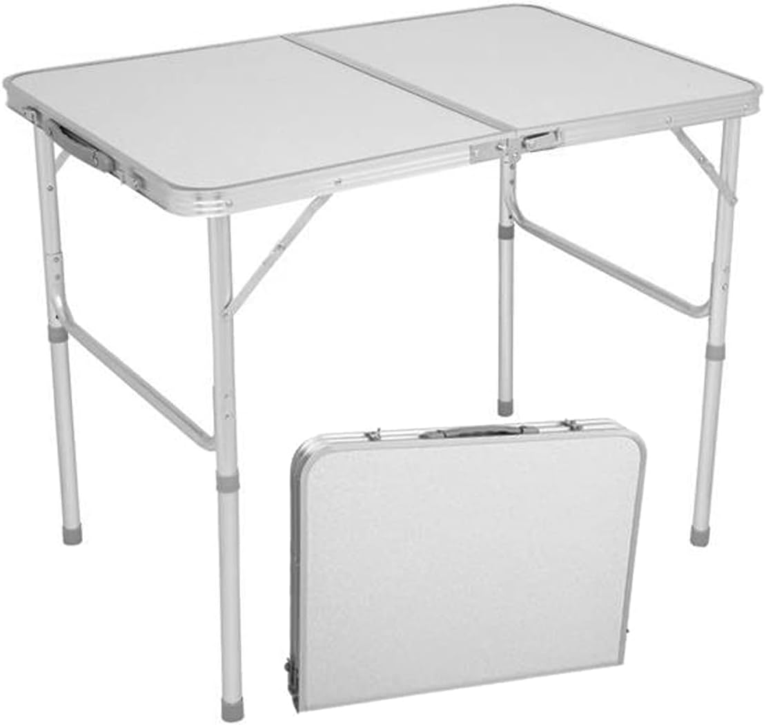 3ft Plastic Folding Table, Indoor Outdoor Heavy Duty Portable w/Handle and Steel Legs for Camping, Dining, Party, White (3ft) https://www.amazon.com/dp/B09XMW29KP