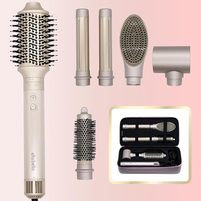 6 in 1 Professional Hot Air Styler • Powerful Hair Dryer & Straightener Set • Styling Without Heat Damage • Fast Drying Curling Volumizing Straightening • Includes Protective Travel Case https://www.amazon.com/dp/B0CN3XNVJT