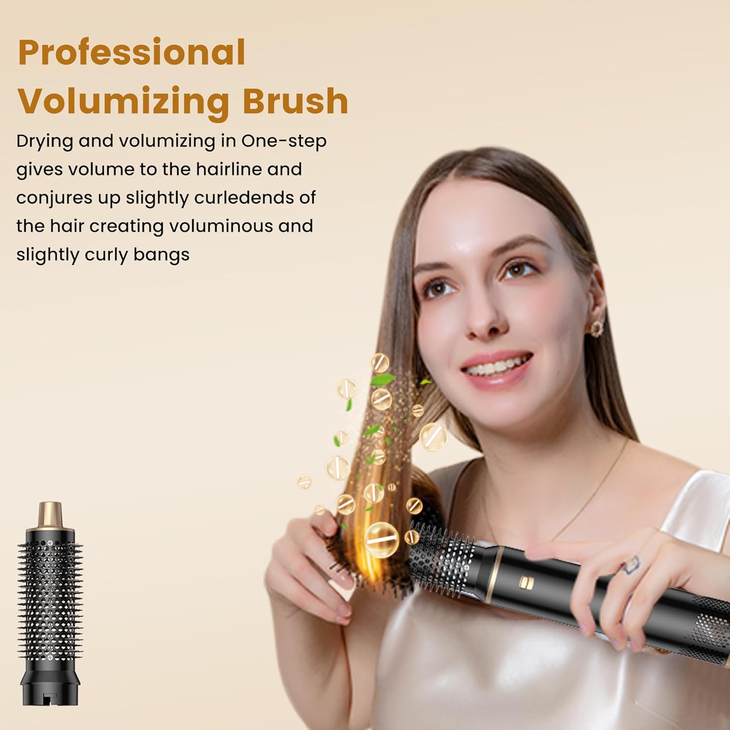 Blow Dryer Brush 5 in 1 Air Styler – Low Speed Hot Air Brush for Gentle Drying, Ceramic Ionic Technology to Reduce Damage, Create Waves, Curls & Sleek Styles with Less Heat & Frizz https://www.amazon.com/dp/B0F2MKG2LW