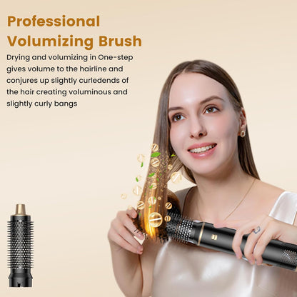 Blow Dryer Brush 5 in 1 Air Styler – Low Speed Hot Air Brush for Gentle Drying, Ceramic Ionic Technology to Reduce Damage, Create Waves, Curls & Sleek Styles with Less Heat & Frizz https://www.amazon.com/dp/B0F2MKG2LW