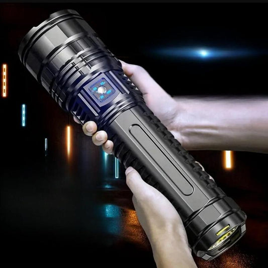 Rechargeable High-Power LED Flashlight, 5 Modes Zoomable Tactical Lantern, Flashlight with Long-Range Beam and COB Light, Portable Outdoor Flashlight for Camping Hiking, Lights https://shop.tiktok.com/view/product/1729595267511391179?region=US&locale=zh