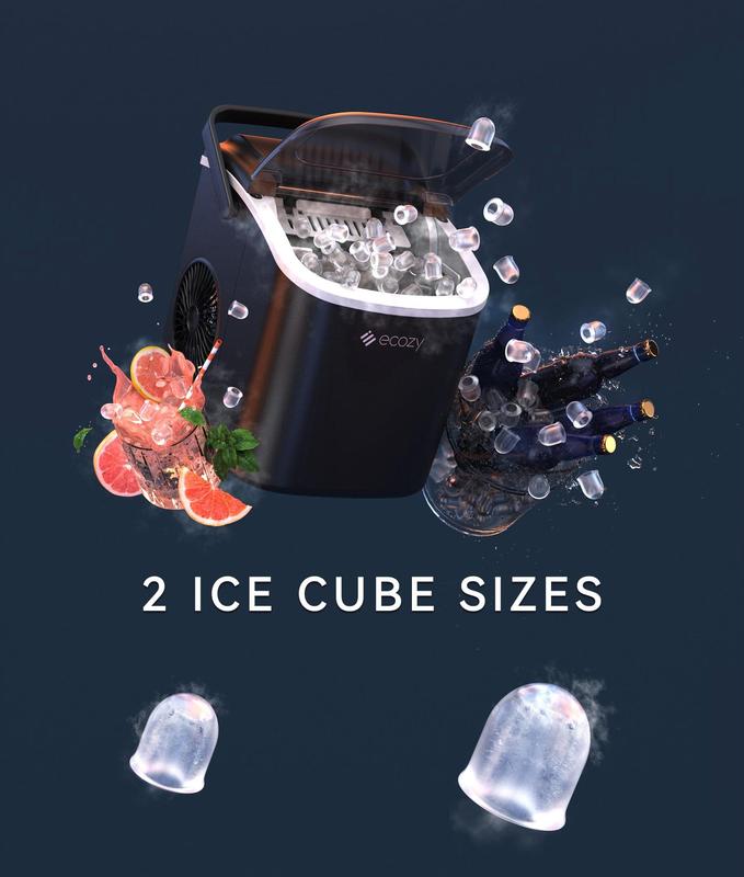 Portable Countertop Ice Maker, 9 Ice Cubes in 6 Minutes, 26 lbs Daily Output,Self-Cleaning with Ice Bags, Scoop, and Basket Kitchenware Home https://shop.tiktok.com/view/product/1729385932735549897?region=US&locale=zh