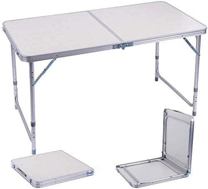 3ft Plastic Folding Table, Indoor Outdoor Heavy Duty Portable w/Handle and Steel Legs for Camping, Dining, Party, White (3ft) https://www.amazon.com/dp/B09XMW29KP