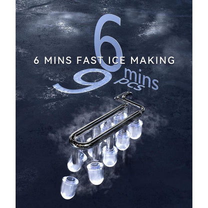 Portable Countertop Ice Maker, 9 Ice Cubes in 6 Minutes, 26 lbs Daily Output,Self-Cleaning with Ice Bags, Scoop, and Basket Kitchenware Home https://shop.tiktok.com/view/product/1729385932735549897?region=US&locale=zh