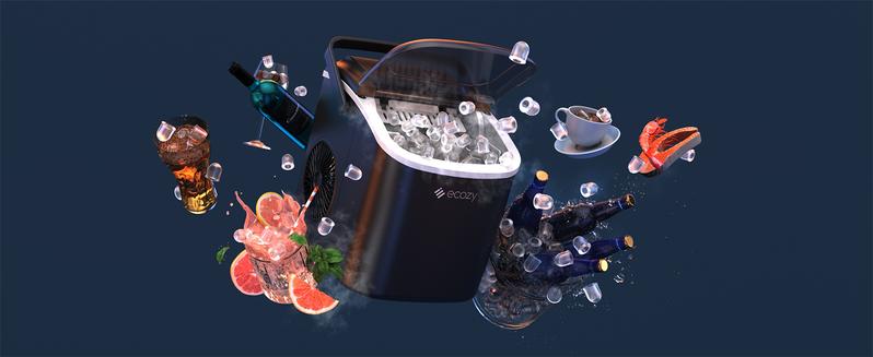 ecozy Portable Countertop Ice Maker, 9 Ice Cubes in 6 Minutes, 26 lbs Daily Output,Self-Cleaning with Ice Bags, Scoop, and Basket Kitchenware Home https://shop.tiktok.com/view/product/1729385932735549897?region=US&locale=zh