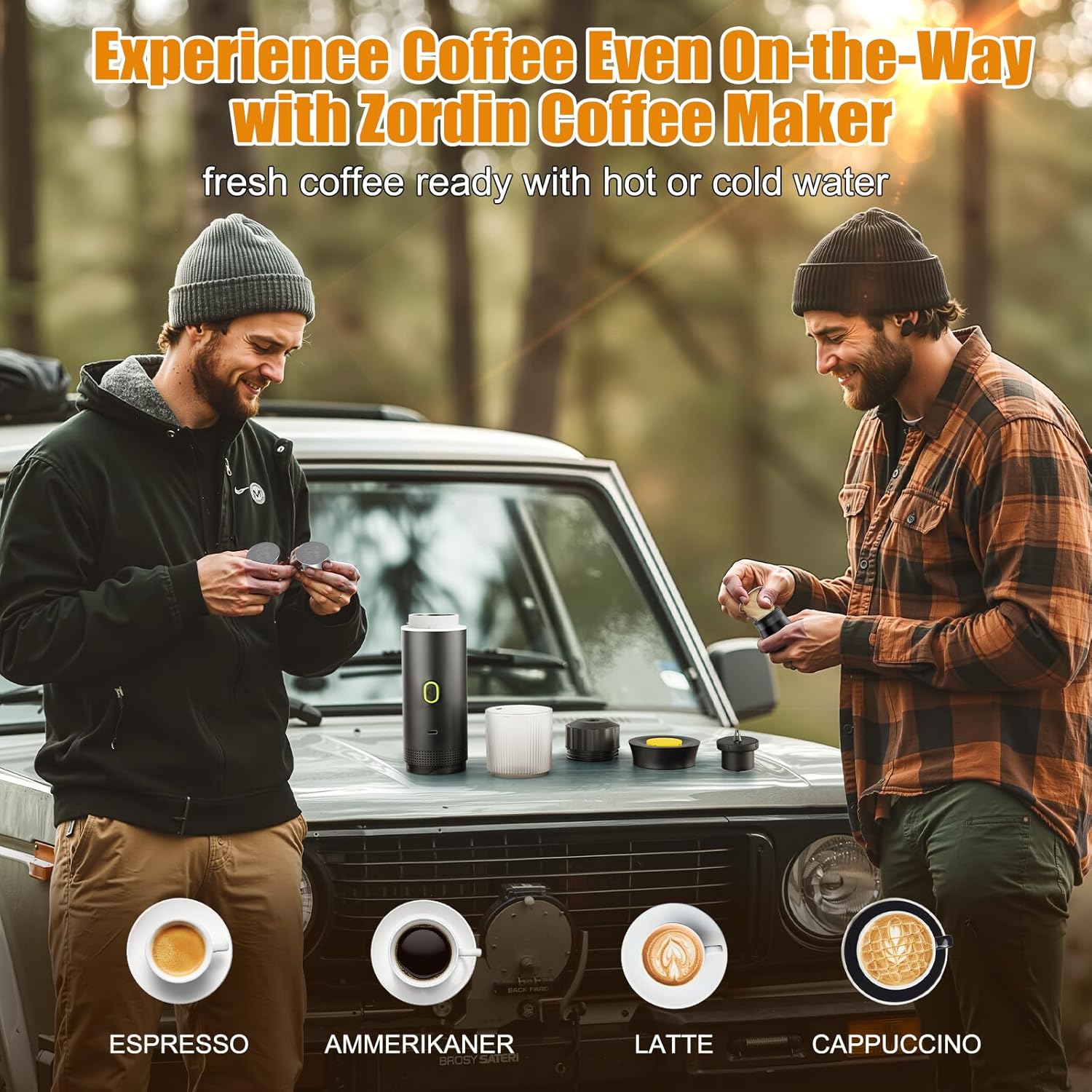 Portable Electric Espresso Maker, 20 bar Mini Travel Coffee maker, Expresso Coffee Machines with USB-C,3-in-1 Car Coffee Maker Self-Heating, Ground Coffee & Capsule(Ns&DG) for Office, Camping, RV https://www.amazon.com/dp/B0DLGVYVJJ